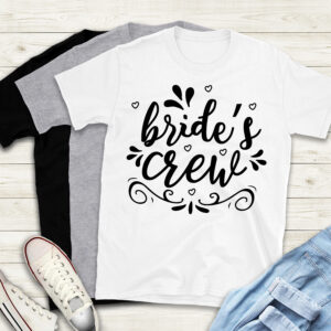 Bride – Bride’s Crew Shirt, Bride’s Bachelorette Party T-shirt, Bachelorette Party Crew Shirt, Bachelorette Party Celebration Shirts, Personalized gift Ideas Tees-Shirt